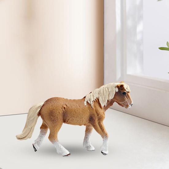 PVC Horse Model Simulation Horse Figurine Realistic Miniature Horse Collectible Toy Desktop Decoration Ornament