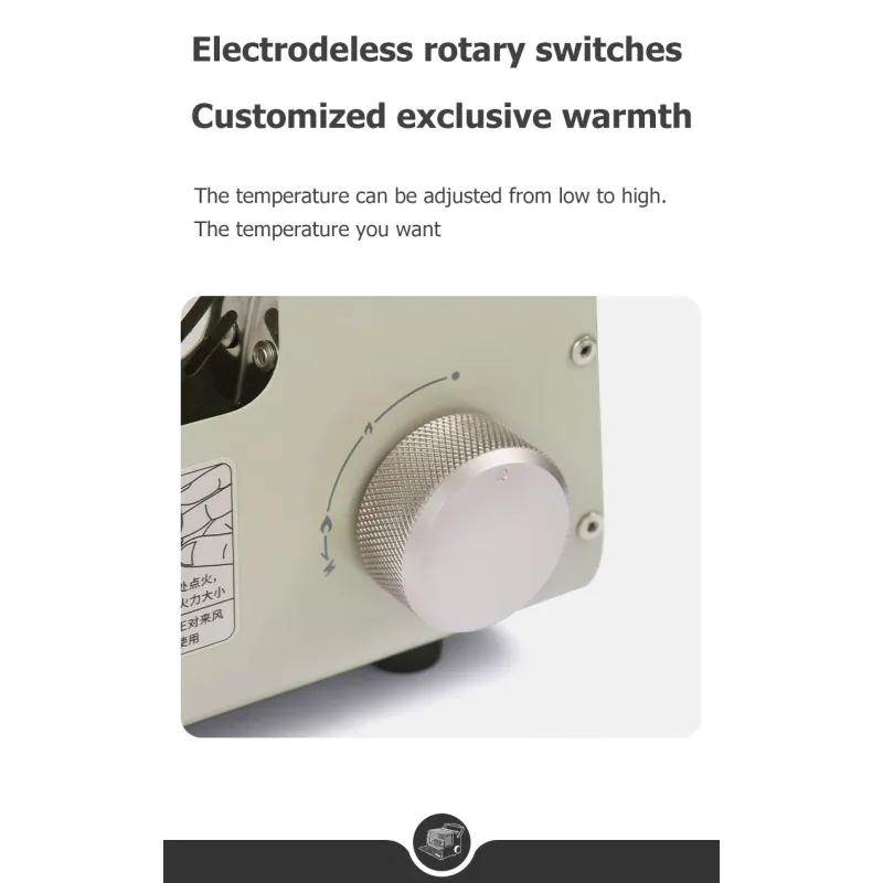 Miniaturowy przenośny piecyk grzewczy na zewnątrz kempingowy wielofunkcyjny piecyk grzewczy 1,1 kW moc kuchnia piesze wycieczki