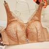 Summer Thin Anti Sagging Bra Without Steel Rims Plus Size Lace Bra Adjustable Double Breast Bra