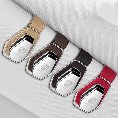 1PC Car Sun Visor Glasses Sunglasses Storage Clip For Cayenne Panamera Macan 911 718 Taycan Boxster Cayman 918 Accessory