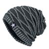 Knit Women Men Slouch Beanie Hat Winter Warm Thermal Faux Fleece Lined Ski Cap