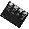 Cash Drawer Register Insert Tray Replacement Cashier Four Box with Metal Clip(black)