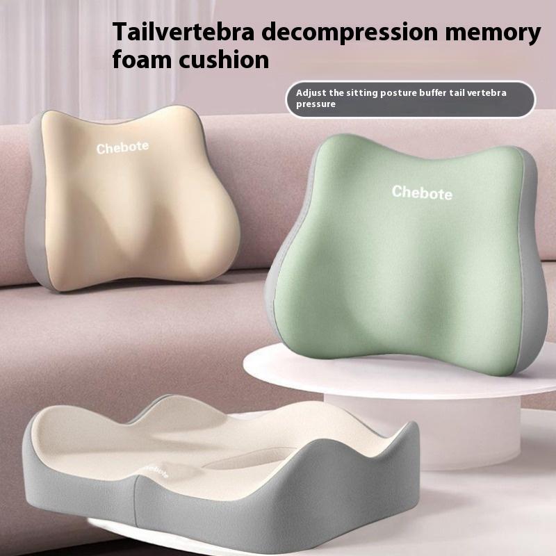 2 ks Ergonomický bederní podpůrný polštář, Dvojitě polstrovaný chránič kyčlí a zad s prodyšným polyesterovým potahem, Pratelný v pračce