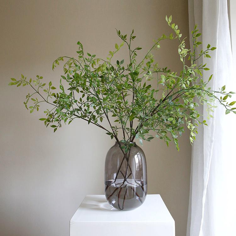 Nandina Green Artificial Flower Arrangement - Decorative Living Room Ornaments
