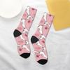 Whimsical Piggy Themed Crew Socks, Playful & Adorable Fun Loving Adults, Charming & Cute Pig Prints, Unbeatable Comfort