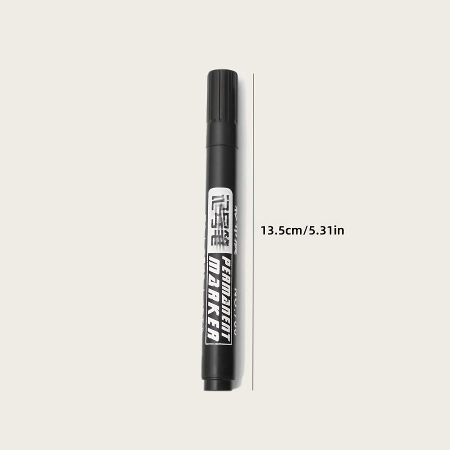 5-Pack Heavy Duty Permanent Markers - Industrial-Grade Quick-Drying Oil-Based Ink, Suitable for Labeling, Drawing, Office, Warehouse, Crafts