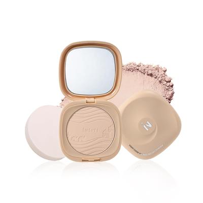 Gevlonecirly Gepresstes Gesichtspuder, Hoher Schutz, Porenverfeinernder Effekt, Make-up-Finish, Große Kapazität, Geeignet für empfindliche Haut (1 Naturweiß)