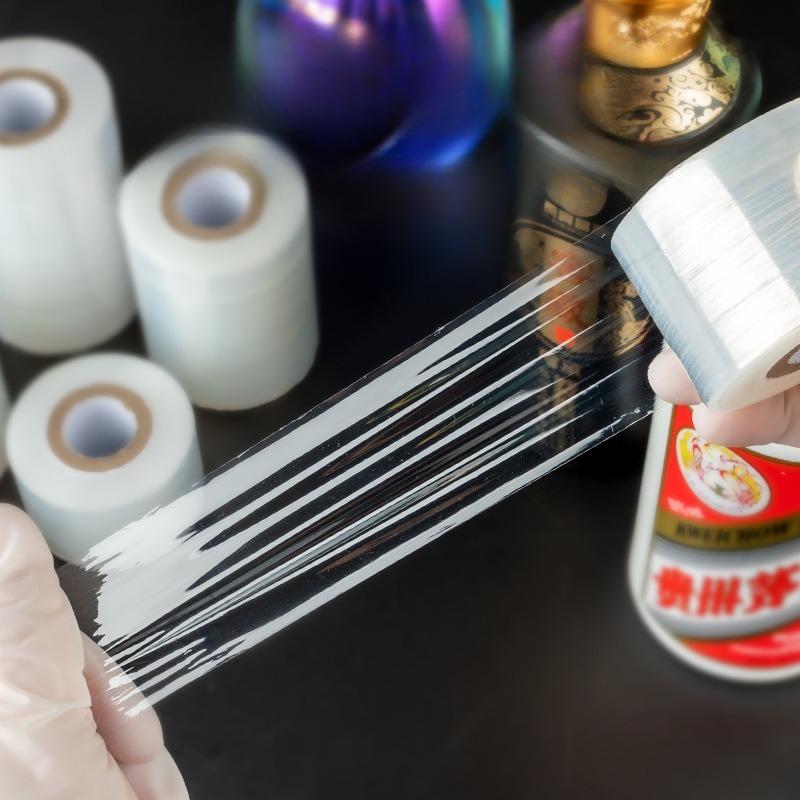 1pc 3cmx1500cm  Leak-Proof Stretchable Wine/Liquor Bottle Seal - Anti-Evaporation, Anti-Aging White Film for Secure Storage