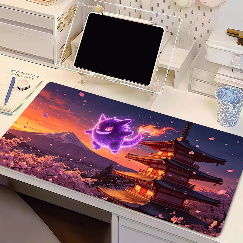 HighQuality Mouse Pad Pokemon Gaming Accessories Gengar Esports Players Gamers Desk Mat Varmilo Keyboard Mat Office Mousepad