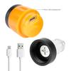 2Pcs End Bike LED Light, Rechargeable Bicycle Handlebar Flash Lamp, Bike Handlebar