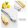 1SET/10PCS Stainless Steel Outdoor Tableware, Camping Picnic Barbecue Steak Knife, Fork, Spoon Plate Portable Tableware Set