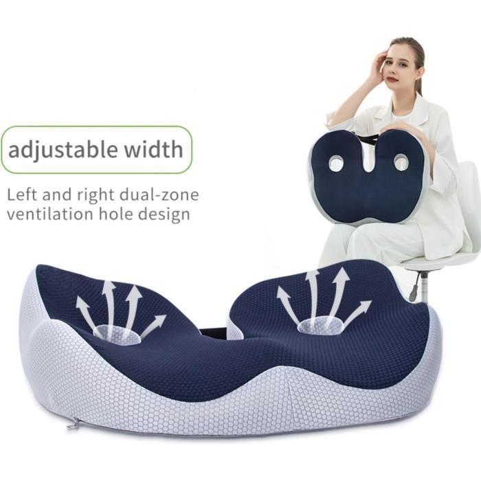 Coussin de siège - Mousse à mémoire de forme - Ergonomique - Soutien adaptatif - Confort optimal