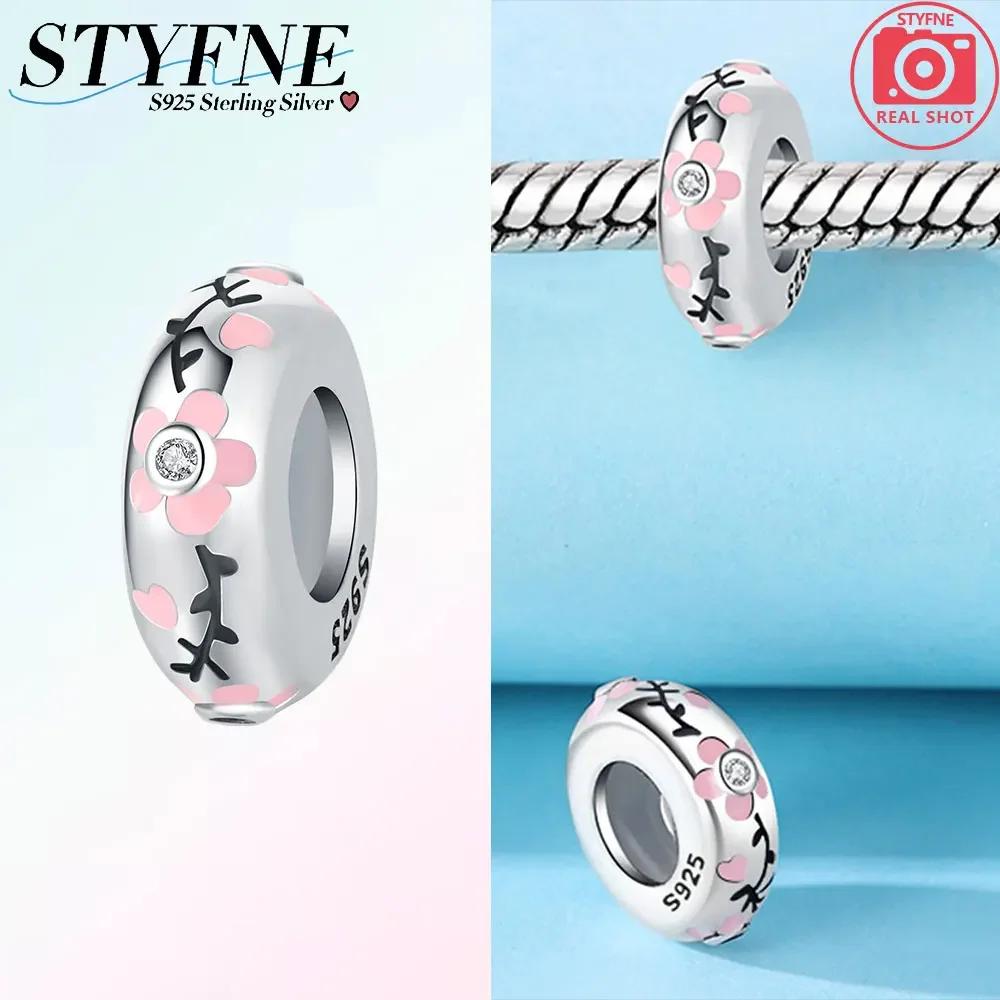 Exquisite Pendants Woman New Original Copper Pink Butterfly Bear Sunflower Bead Fit Bracelet Accessory Jewelry Diy Gift