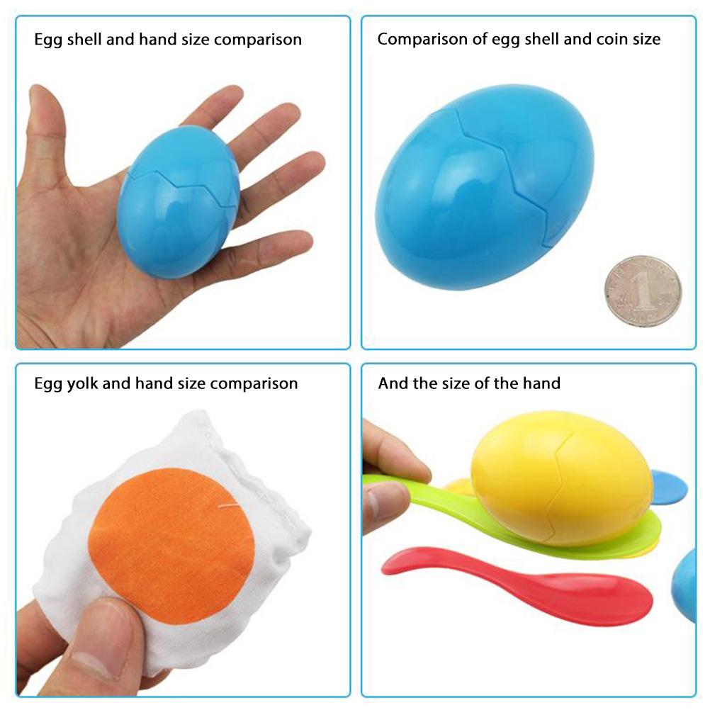 Eggs and Spoon Race Game Toy Set for Kids Outdoor Eggs and Spoon Race Game with Yolk Field Sport