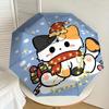 Christmas Hello Kitty Light-Up Umbrella - Automatic Opening & Closing, Outdoor Protection, Travel Accessory, Lightweight and Durable 058