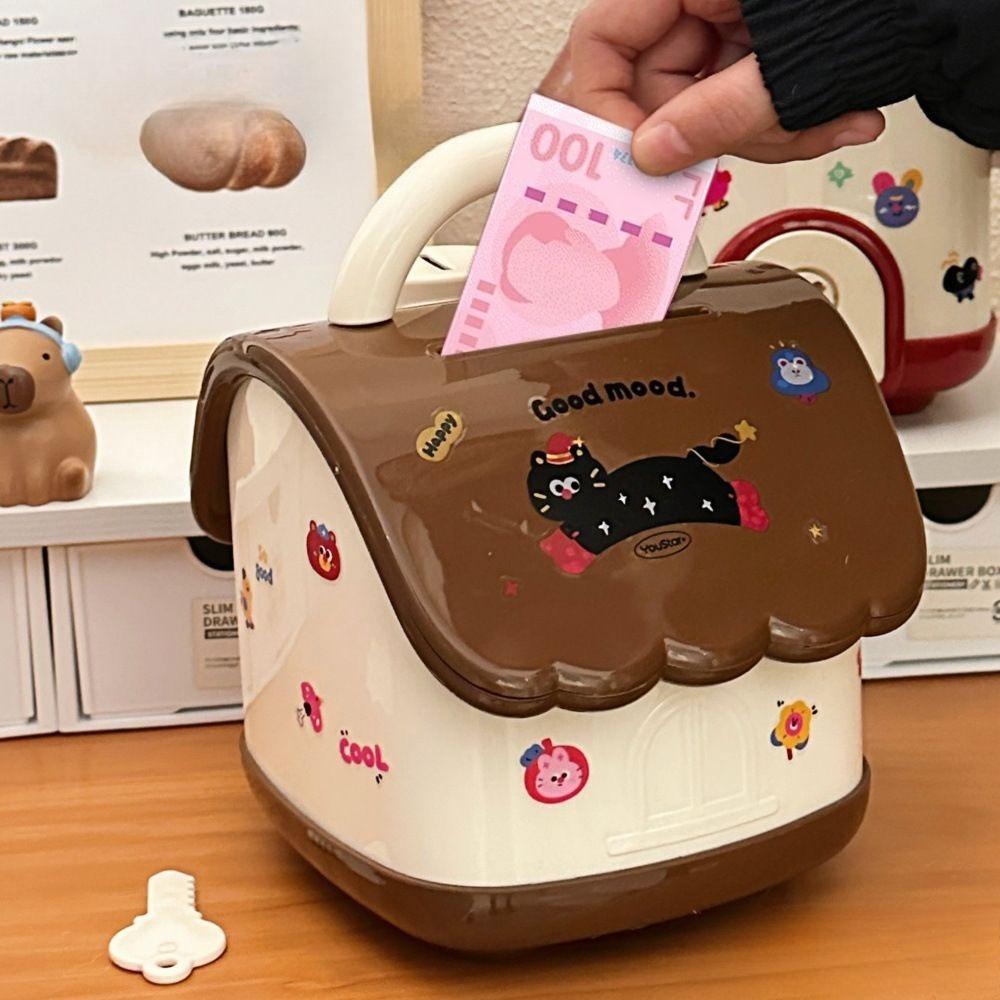 Large Piggy Bank Cute Cartoon Money Boxes Children Boy Girl Piggy Bank Adult Large Capacity High Value Send Stickers