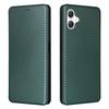 For Samsung Galaxy A06 4G Case Carbon Fiber Texture Drop-Proof PU Leather Phone Cover