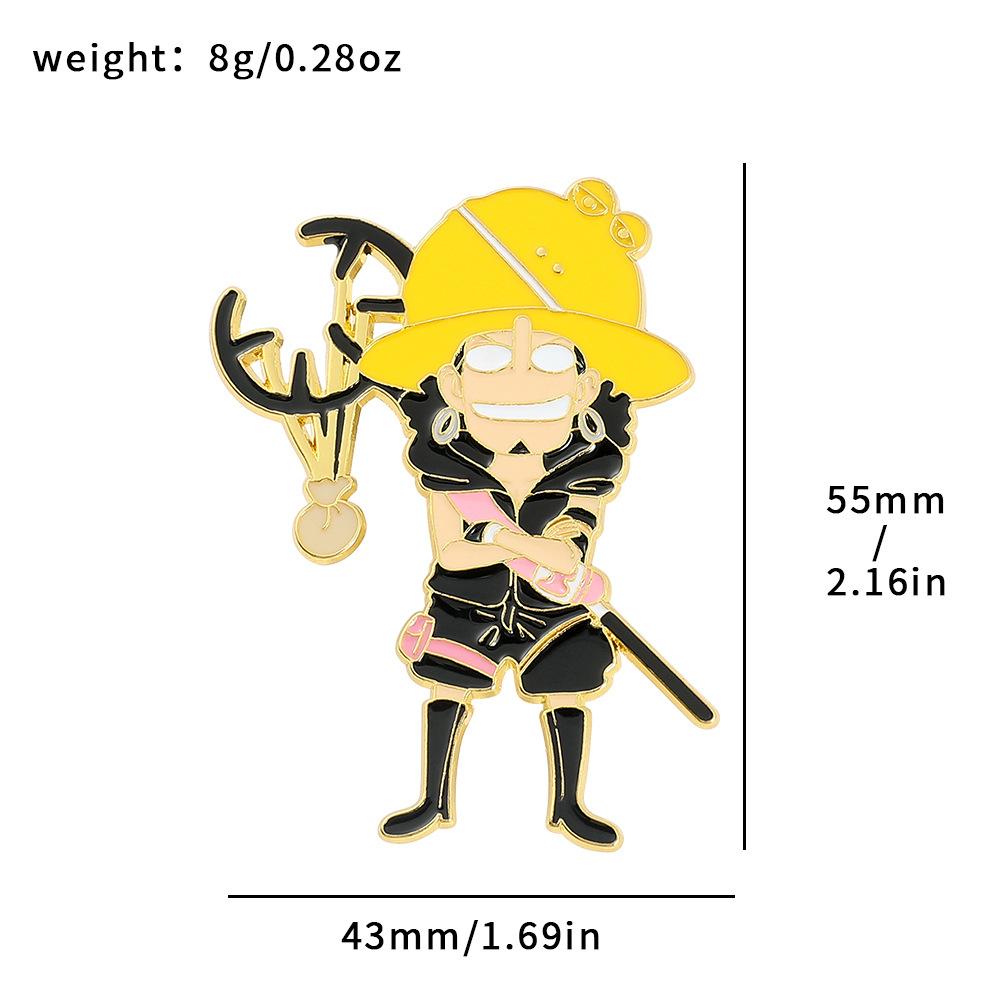 191 Spot ONE PIECE Brooch Riman Metal Badge Luffy Pirates One Piece Pin Accessories