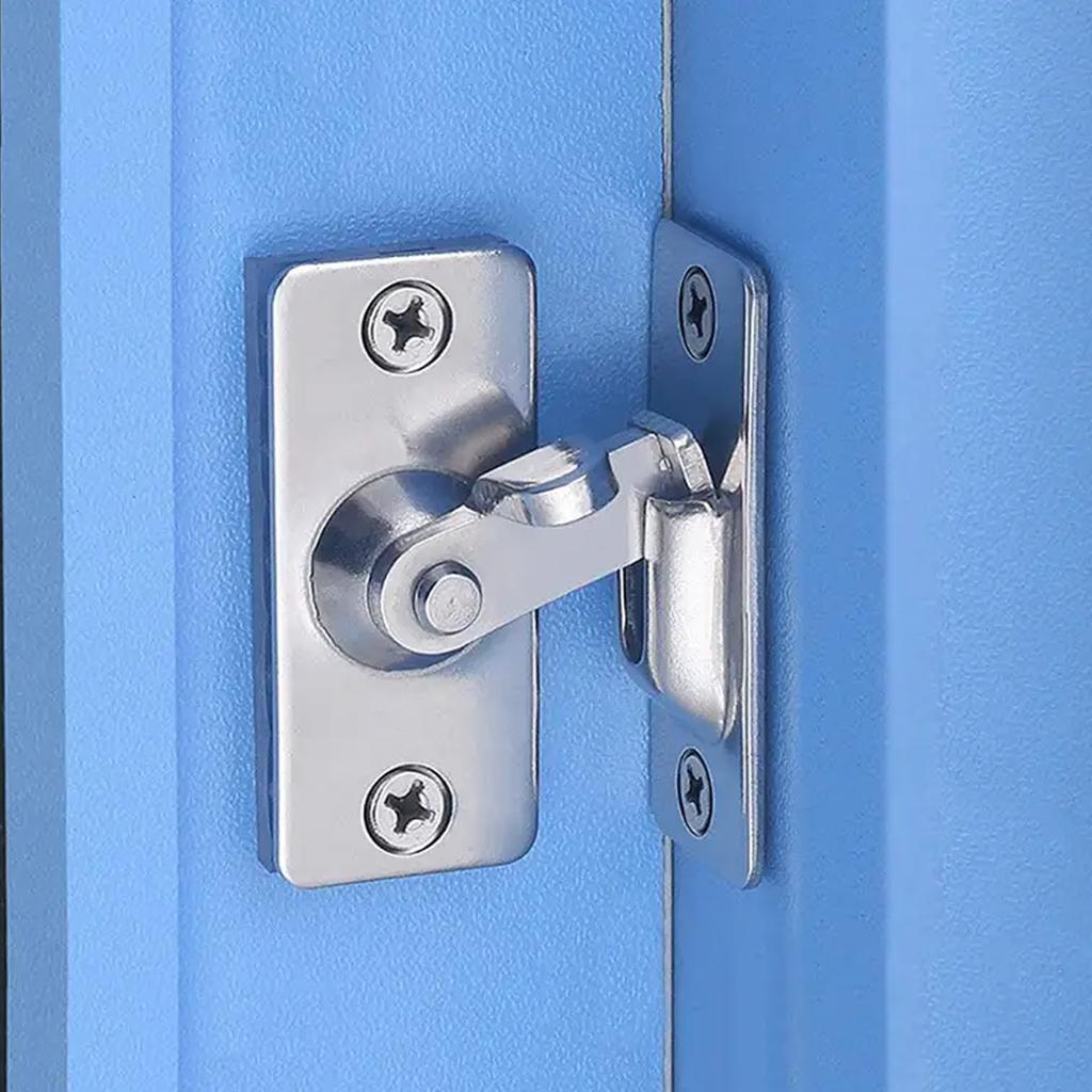 Heavy 304 Stainless Steel Door Lock Buckle, Irregular Door Bolt, Right Angle Buckle