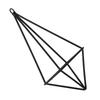 4 Stück Schwarze Metall-Tillandsia-Pflanzgefäße Eisen Geometrischer Pflanzenaufhänger Langlebiger Boho-Pflanzenhalter