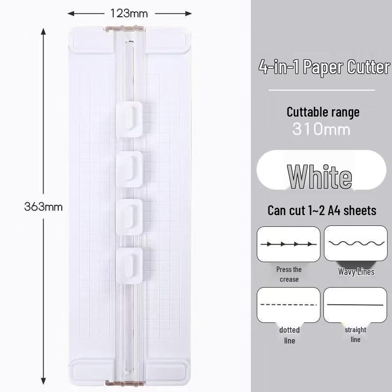 4-in-1 Multifunctional A4 Paper Cutter with Switchable Blades for Photo and Card Cutting