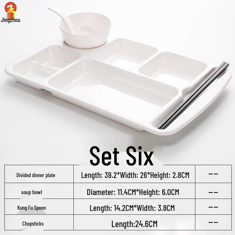 Melamine Restaurant Tableware Set Set Six