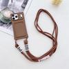 Wallet Crossbody Phone Case for IPhone 17 Air 16 15 14 13 12 11 Pro Max X XS XR Strap Necklace Card Holder Soft Silicone Cover