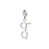 Harry Potter Sterling Silver Lightning Bolt and Glasses Slider Charm