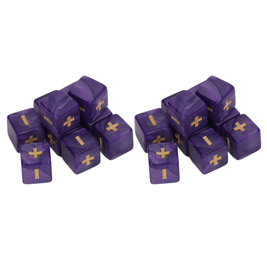 20Pcs 16mm Dice Set Math Operation Calculation Minus Sign Plus Toys for Kids Classroom Teaching