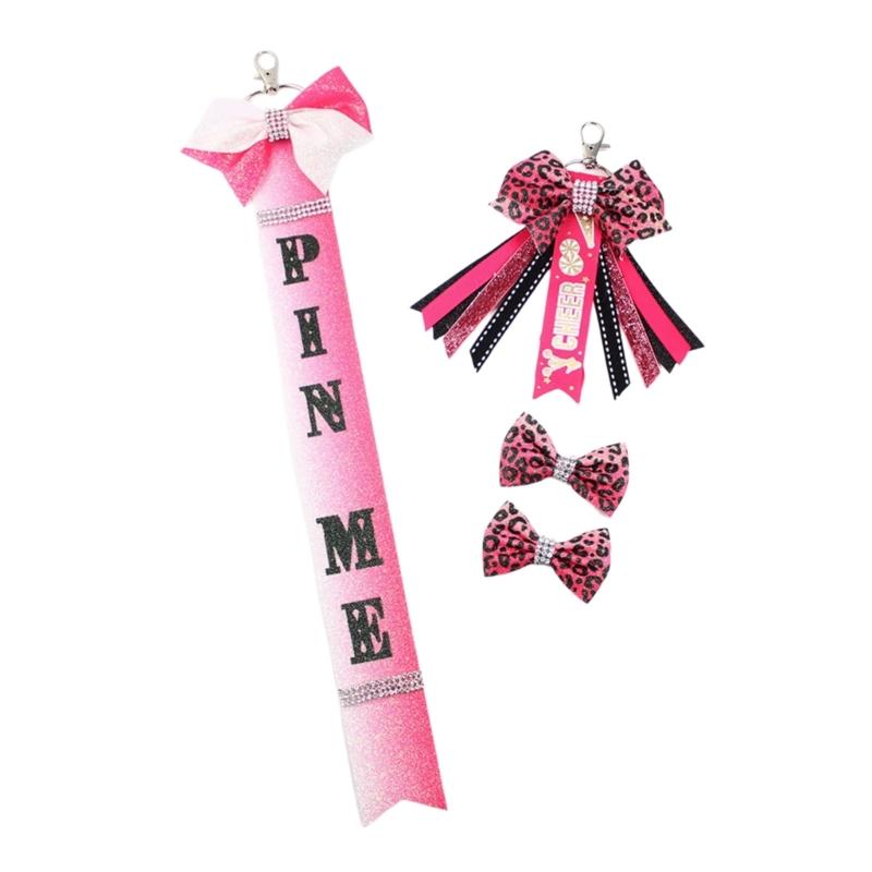 

Модний шкіряний аксесуар із бантом Барвисті веселі брелоки з бантом Шарм Унікальний подарунок для любителів вболівальників