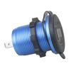 Dual QC3.0 Port USB Car Charger Adapter12-24V with Voltmeter ON/Off Switch