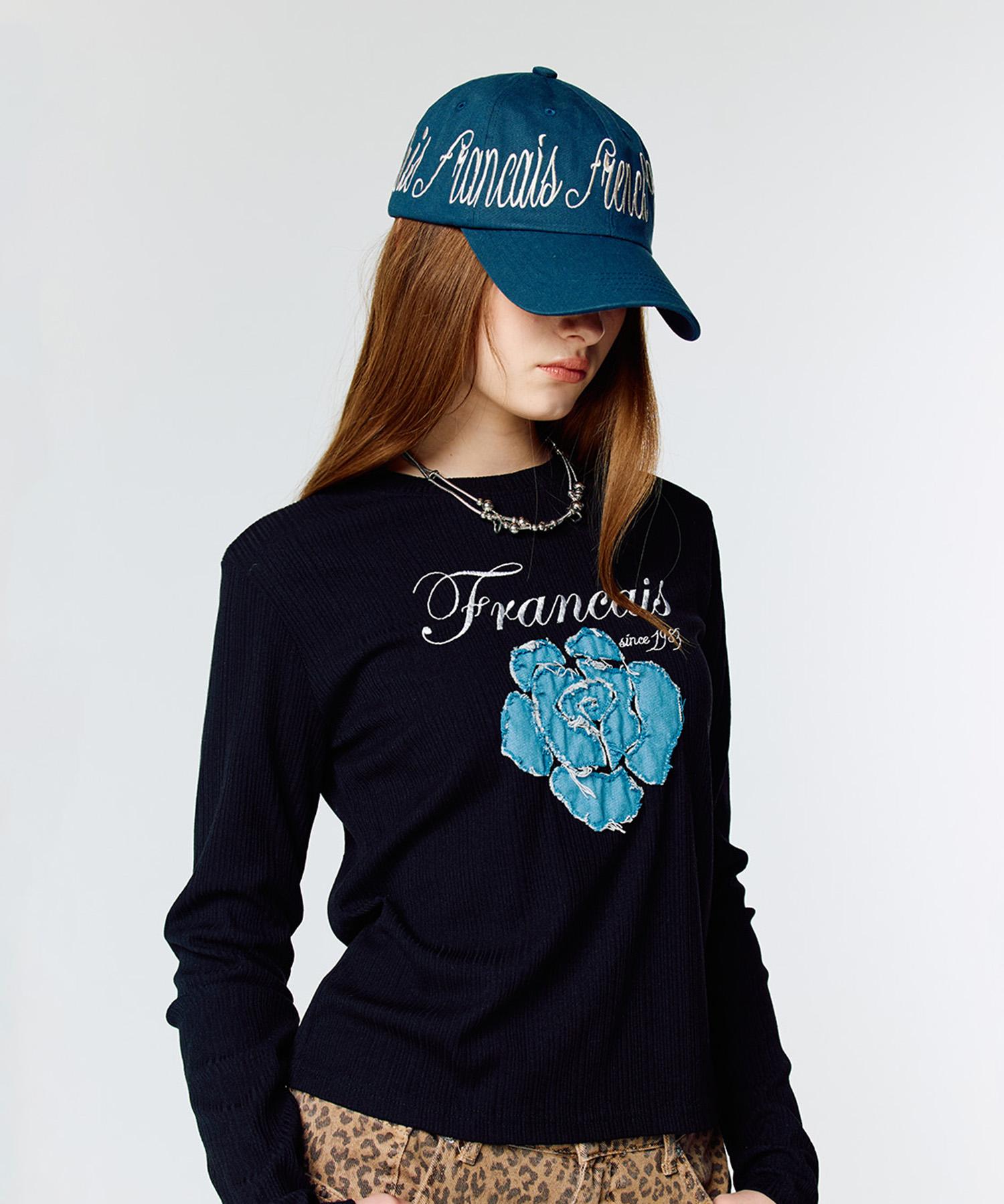 Latizen L15 Rose Patch T-Shirt (Black) Black/Free