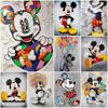 5D Diamond Mosaic Colorful DIY Art Diamond Painting Mickey Mouse Cross Stitch Kits Cartoon Embroidery Wall Sticker