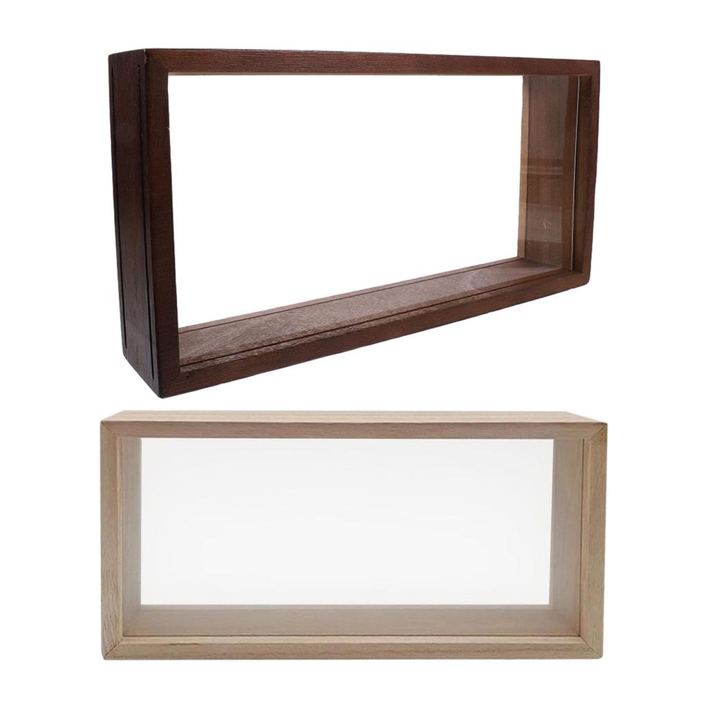 Shadow Box Frame Dried Flowers Frame Deep Decor Wood Shadow Boxes Display Cases for Keepsake Flowers Award Photos Art