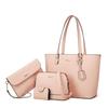 Women's Fashion Handbag Set 4 Pcs Vintage Elegant Tote Shoulder Crossbody Bag Large Capacity Purse