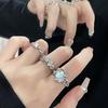 Niche Design Sense Ring Female Personality Opening Moonstone High Sense Opal Light Luxury Cold Wind Index Finger
