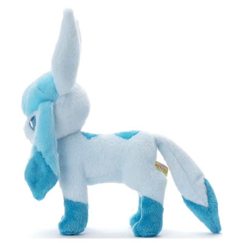 Takara Tomy Arts Pokémon I Choose You! Plush Toy Glaceon, Approx. 22cm Wide