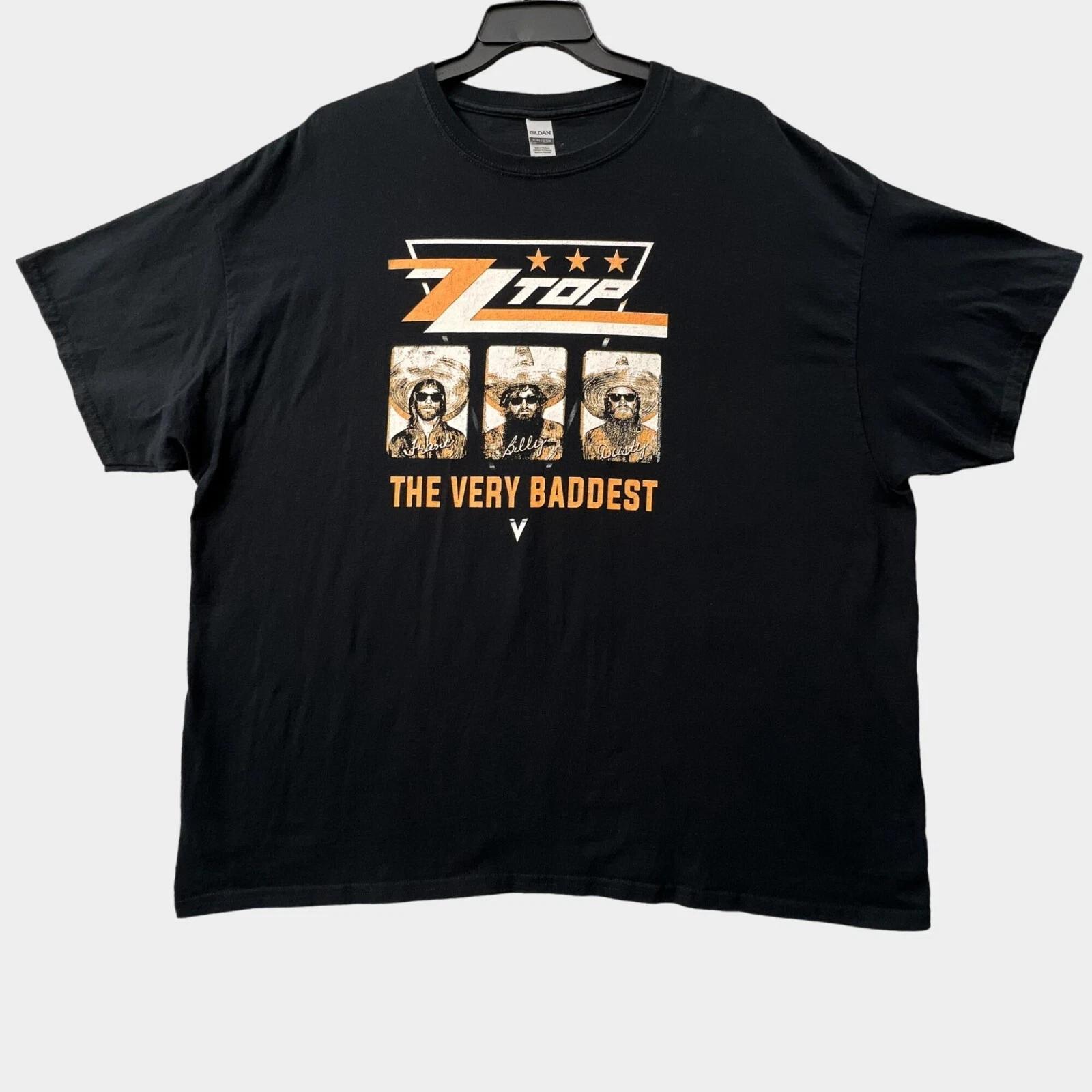 ZZ Top The Very Baddest T Shirt Mens 3XL Black Rock Band Graphic Tee S