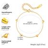 Small Dainty Mini Heart Chain Bracelets for Women 18K Gold Plated Stainless Steel Chain Bracelet Simple Jewelry Gift