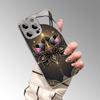 Golden Lotus Flower Tempered Glass Electroplate Phone Case For iPhone 17 18 Pro Max 13 12 11 Pro 14 15 16 Plus 16E 17Air Cover