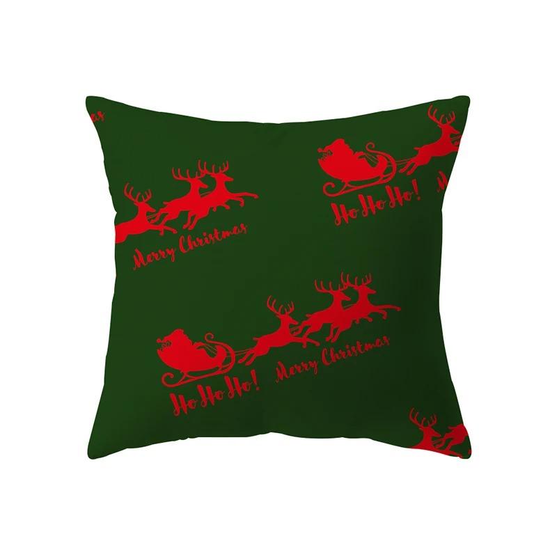 

Наволочки с рождественской тематикой Аксессуары для автомобиля Офис Санта-Клаус Гостиная Диван Домашние наволочки 40x40cm