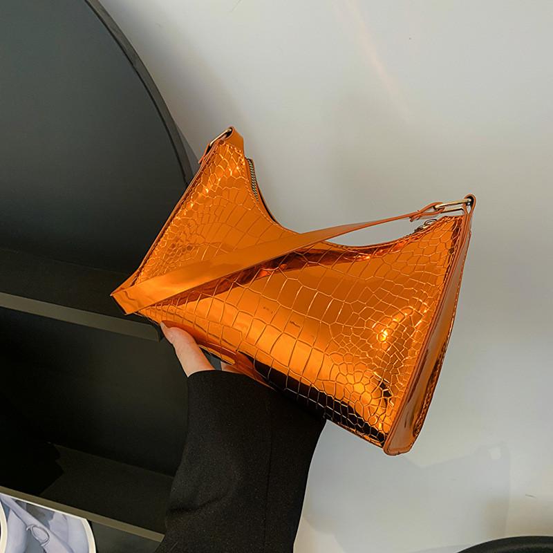 Stylish Stone Pattern Solid Color Shoulder Bag In Chic Vintage Design For Women