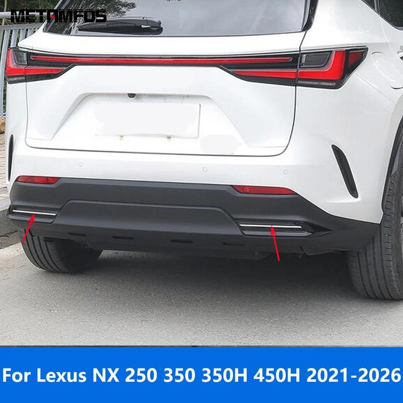 

For Lexus NX 250 350 350H 450H -2025 2026 Stainless Rear Corner Bumper Trim Anti-Collision Strip Accessories Car Styling