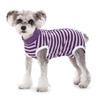 Dog Clothes, Thin Belly Protection Vest, Belly Anti-cool Free Striped Shirt, Back Buttons, Female Dog Sterilization and Weaning
