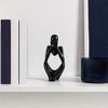 Jijijing Thinker Statue, Modern Abstract Art Sculpture, 3D Printed Collectible Figurine for Home Office Bookshelf Desktop Decor