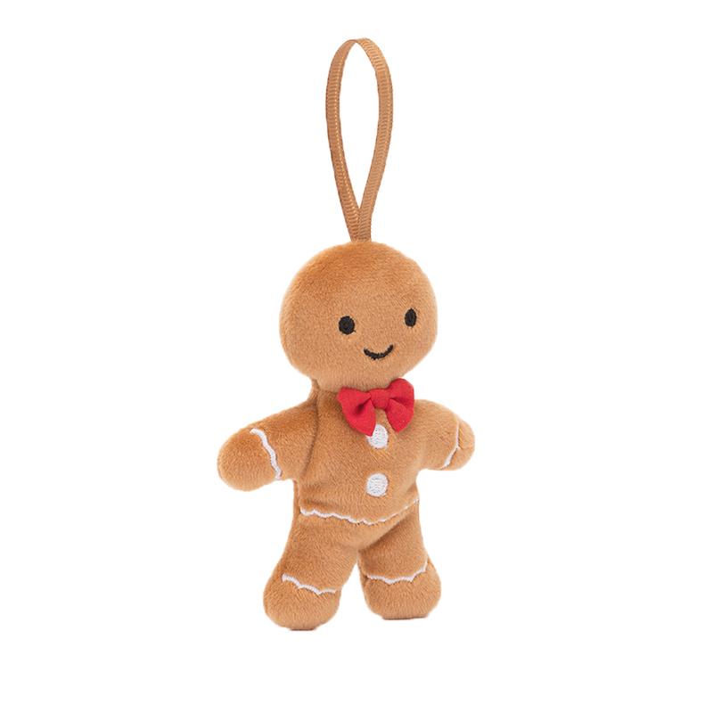 Jellycat Christmas Collection Gingerbread Fred Cute Doll Plush Pendant 10cm High