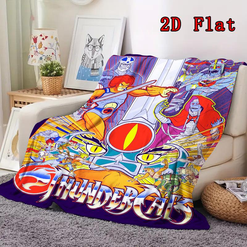 ThunderCats 2D Flat Pattern Flannel Blanket High Quality All Seasons Warmth and Comfort Perfect for Christmas Gifts.MMT0918094