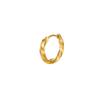 Simple Design Twist Wave Round Earrings Stainless Steel Classic Punk Circle Stud Ear Jewelry Party Gifts For Women Men