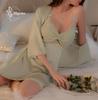 Slip Half Slip Mini Inner Camisole Babydoll Sexy Lingerie Lace Slip Nightwear with Chest Pads [Mqyzhx] Women's (L, Green)