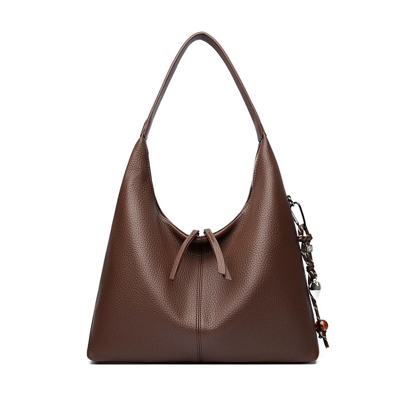 Large Capacity Tote Bag Vintage Shoulder Underarm Bag